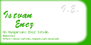 istvan encz business card